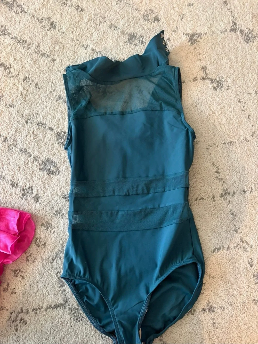 Eleve Teal Leo with Mesh Insets
